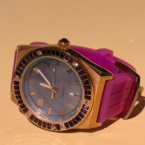 ADRIENNE COUTURE COLLECTION LIMITED 0338/5000 Pink Silicone Strap